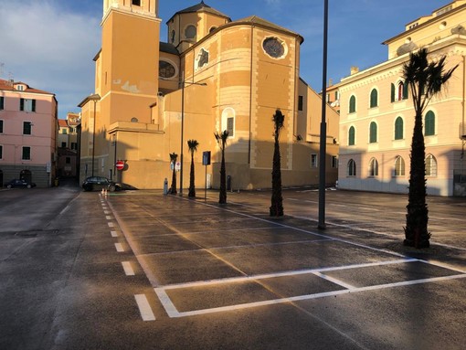 Imperia, terminato il restyling di piazza Goito: sabato prossimo probabile il 'ritorno' del mercato (Foto)