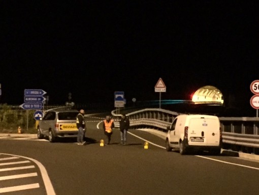 Pieve di Teco: ecco le foto dei primi test della Subaru, questa notte sulla Statale 28 del Col di Nava