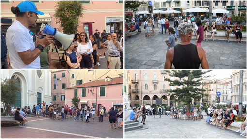 A Imperia e Sanremo la protesta contro il Green pass è un flop: pochi manifestanti in piazza (foto)