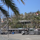 Il palco dell'RDS Summer Festival in piazzale Dapporto