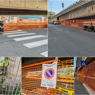 Ventimiglia, troppi bivacchi e accampamenti abusivi in via Tenda: chiuso il parcheggio sotto al cavalcavia (Foto e video)