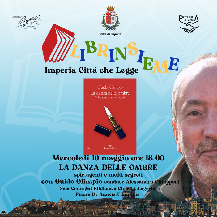 Imperia:  ‘La Danza delle Ombre – Spie, agenti e molti segreti’, presentazione libro alla Biblioteca