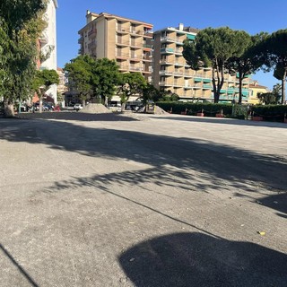 Camporosso, conclusi i lavori nel parcheggio di piazza D’Armi (Foto)