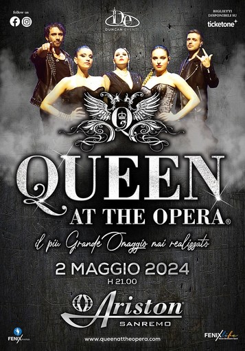 'Queen At The Opera', domani all'Ariston straordinario show rock-sinfonico sulle musiche dei Queen