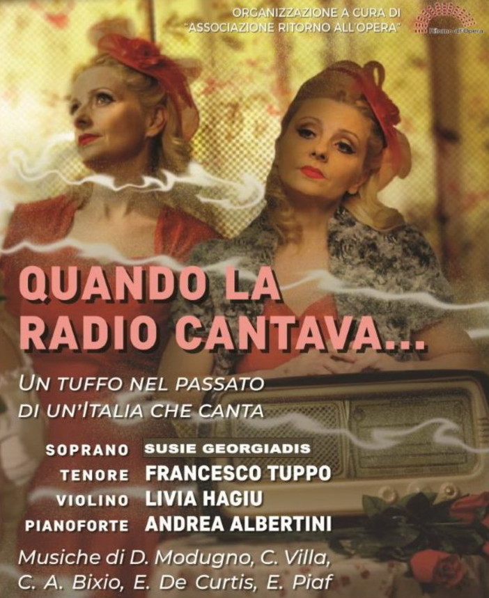 Spettacolo ‘Quando la radio cantava…' al Teatro del Cinema Centrale di Sanremo