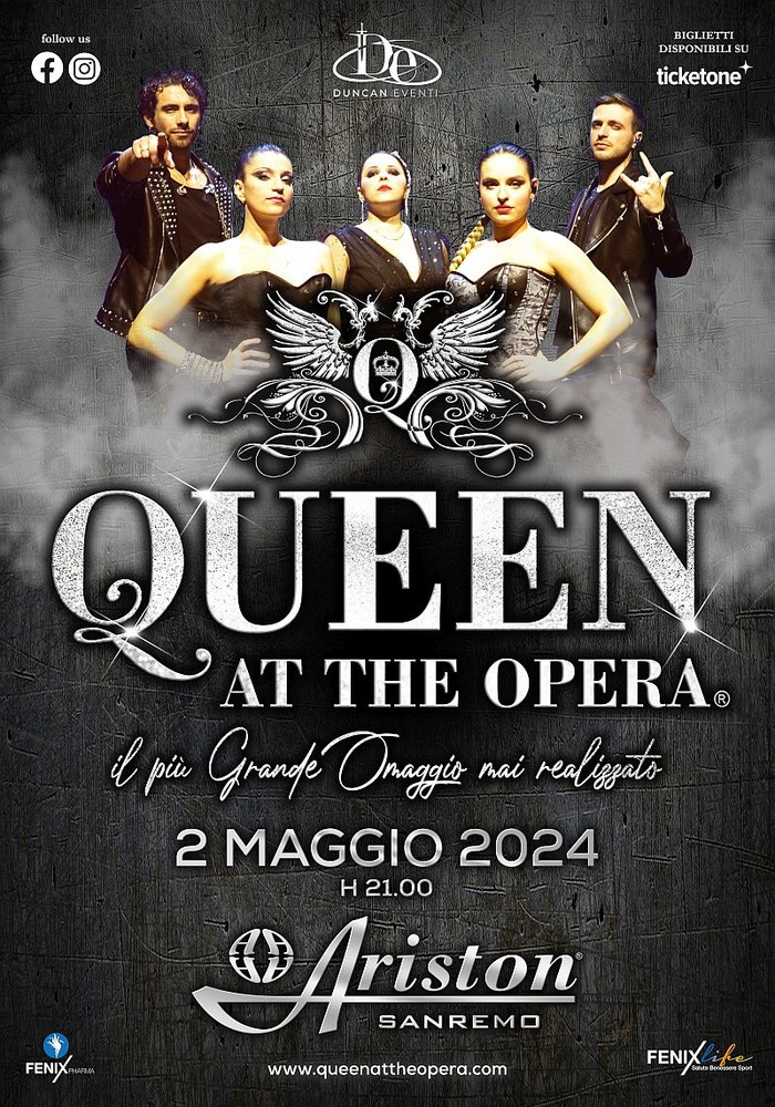 'Queen At The Opera', domani all'Ariston straordinario show rock-sinfonico sulle musiche dei Queen