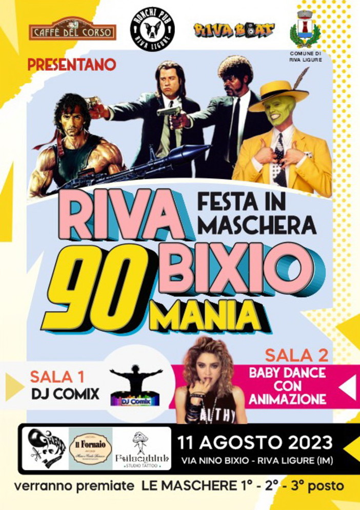 Stasera a Riva Ligure musica e divertimento con la prima edizione di 'Riva Bixio 90 Mania'