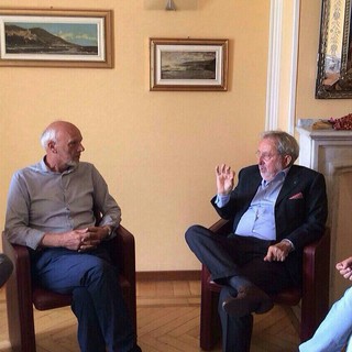 Il senatore Enrico Buemi (PSI) a Ventimiglia all'incontro con i Sindaci del territorio