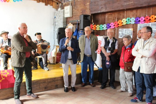Il presidente della Provincia Claudio Scajola al raduno della comunità brigasca