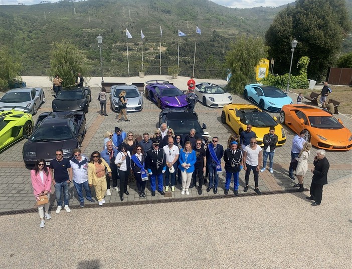 Seborga, successo per il raduno del Lamborghini Club Monaco