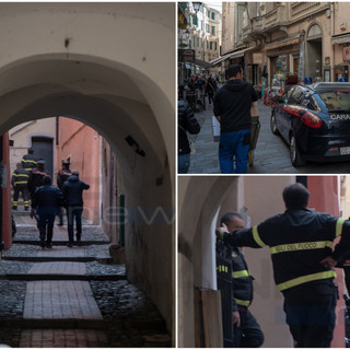 Sanremo: odore nauseabondo e ricerca per la possibile presenza di un cadavere in via Corradi (Foto)