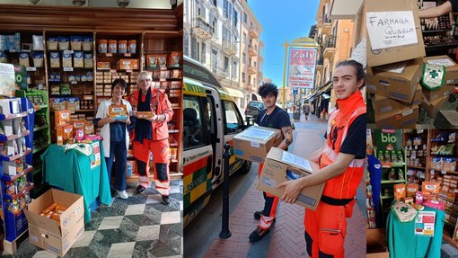 Giornate solidali a Ventimiglia, nelle farmacie la Croce Verde Intemelia raccoglie beni per i bambini (Foto)