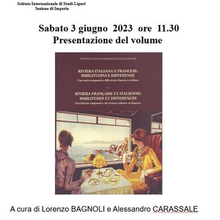 Alla Fiera del Libro di Imperia, presentazione volume ‘Riviera italiana e francese: similitudini e differenze'