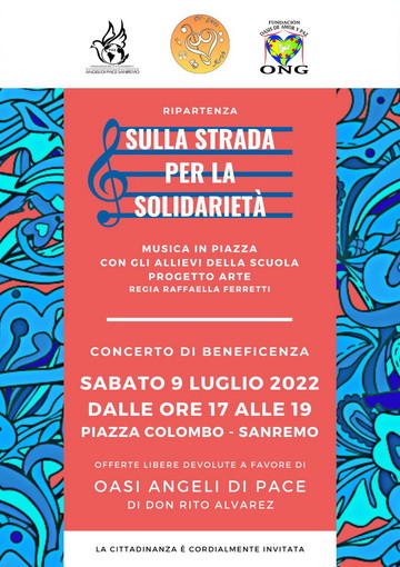 Sanremo: domani in Piazza Colombo, spettacolo musicale degli allievi del ‘Progetto Arte’