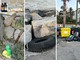 Sanremo, tra pneumatici e rifiuti abbandonati: il degrado sulle spiagge matuziane (Foto)
