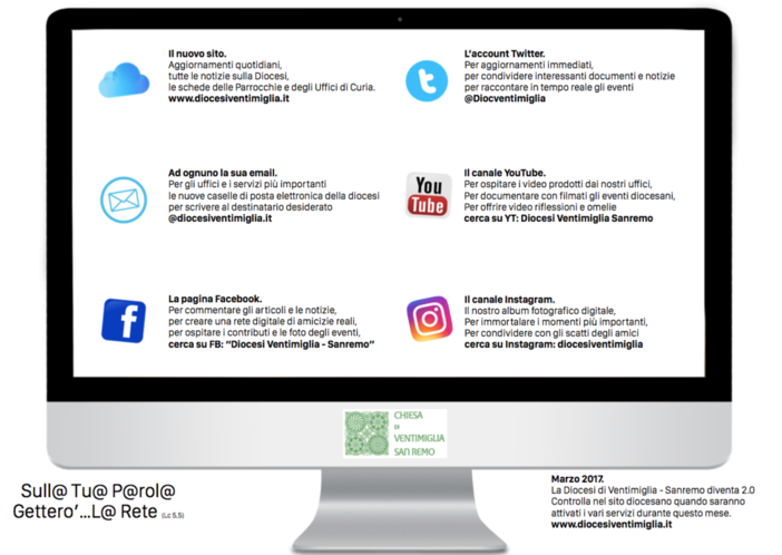 La Diocesi di Ventimiglia Sanremo diventa 2.0, a breve il nuovo sito web e gli account sui principali social network