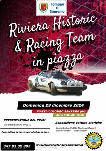 Riviera Historic &amp; Racing Team in piazza