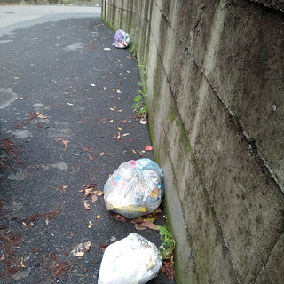 Sanremo: rifiuti abbandonati in via Duca degli Abruzzi, la segnalazione con foto di un lettore