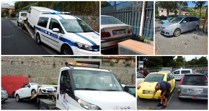 Imperia, lotta alle auto abbandonate: sanzioni e rimozione (foto)