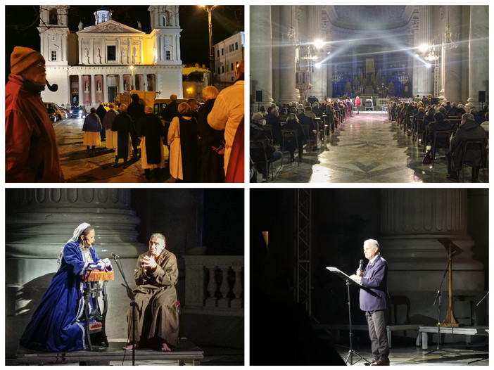 Imperia, San Leonardo da Porto Maurizio: ieri sera in Duomo in scena la vita del Santo (foto)