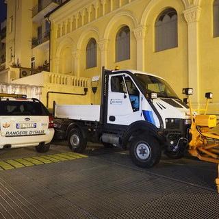 Neve a Sanremo, scattata l'allerta 'rossa'. Biancheri &quot;Spazzaneve in azione tutta la notte senza sosta&quot;