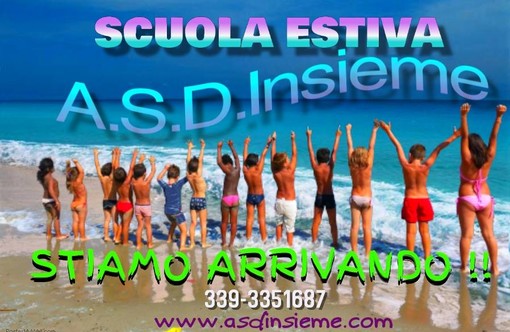 Al via lunedì a Sanremo e ad Arma di Taggia, la scuola estiva dell'Associazione ASD Insieme Sanremo