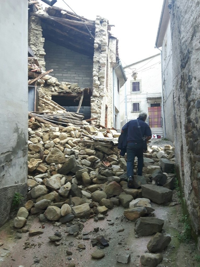 Gli ingegneri imperiesi Giuseppe Enrico e Maurizio Mottura ad Accumoli, tra le zone più colpite dal terremoto