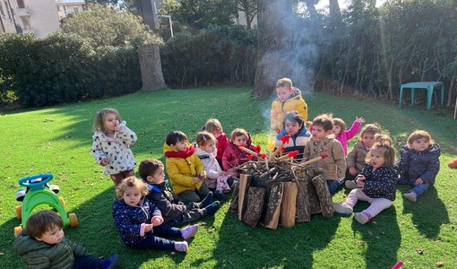 Taggia: anche i bimbi del nido Girotondo scoprono la magica atmosfera di San Benedetto