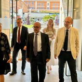 Sanremo, il ministro della Cultura Sangiuliano in visita al forte di Santa Tecla: &quot;Complimenti, ottimo lavoro&quot; (Foto)