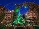 Bordighera, Fontana delle Sirene illuminata di verde per sostenere la XVII Giornata Nazionale AISLA