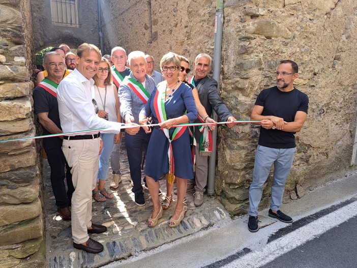 A Borghetto d’Arroscia inaugurato il primo dei due interventi di rigenerazione urbana finanziati dalla Regione Liguria