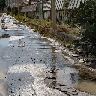 Sanremo: strada vicinale Valle Armea di nuovo allagata, l'ultima riparazione appena 20 giorni fa