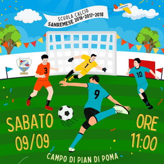 Calcio giovanile: sabato 9 settembre riprendono gli allenamenti della Scuola Calcio della Sanremese