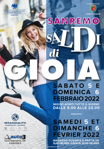 Nel fine settimana torna a Sanremo la manifestazione ‘Saldi di gioia’: le grandi occasioni si sposano con il Festival