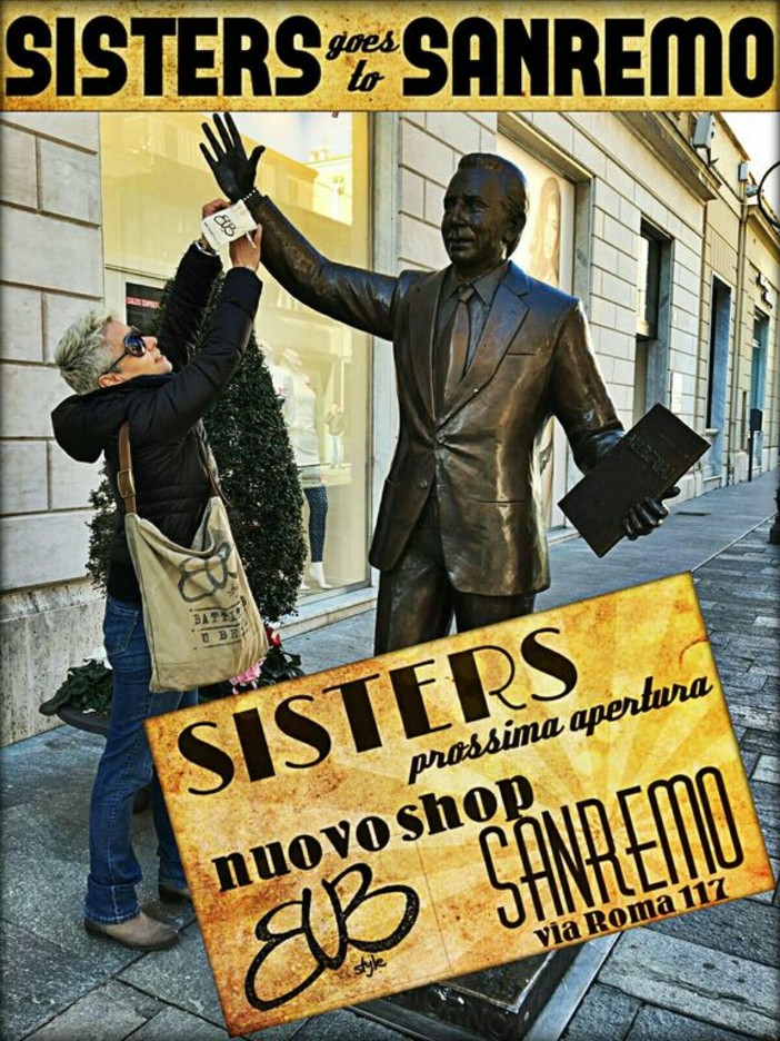 Sanremo: domani pomeriggio l'inaugurazione del nuovo BUB – shop &quot;Sisters&quot;