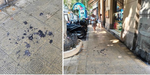 Sanremo: donna rapinata della collanina in corso Garibaldi, il malvivente le spruzza vernice spray sul volto (Foto)