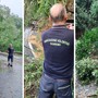 Sanremo: il maltempo fa crollare una serie di alberi sulla strada per San Romolo (Foto)