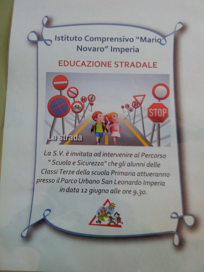 Imperia: domani al parco San Leonardo terminerà il percorso 'Scuola e Sicurezza'