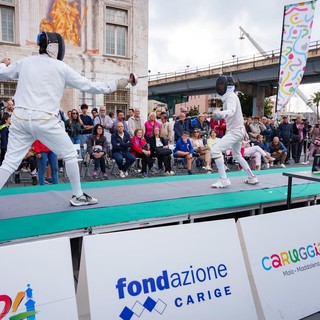 Prove ed esibizioni spettacolari per la Scherma alle Caruggiadi  con vista Europei &quot;Genova 2025&quot;