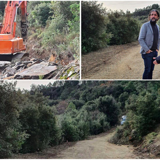 Taggia: sopralluogo del sindaco e della giunta al cantiere della Strada per Beuzi, Conio &quot;Tutto lascia presagire che entro fine marzo i lavori saranno terminati&quot;