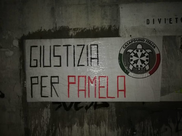 'Giustizia per Pamela', anche ad Imperia uno striscione di CasaPound affisso in più di 100 città