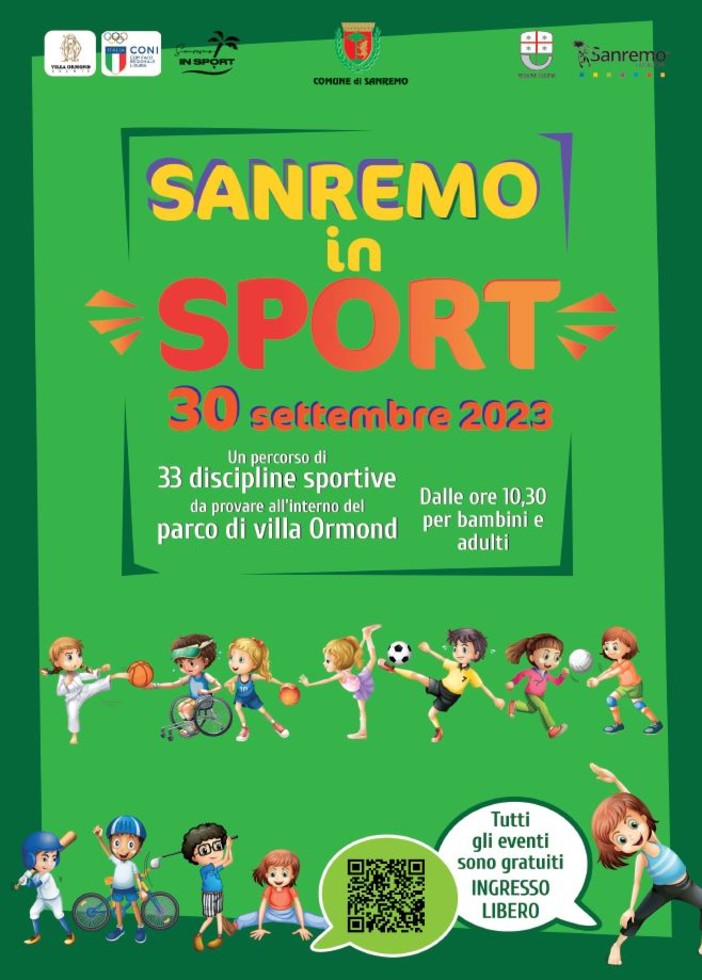 Villa Ormond diventa una palestra a cielo aperto con la ‘Festa dello sport – Sanremo in Sport’