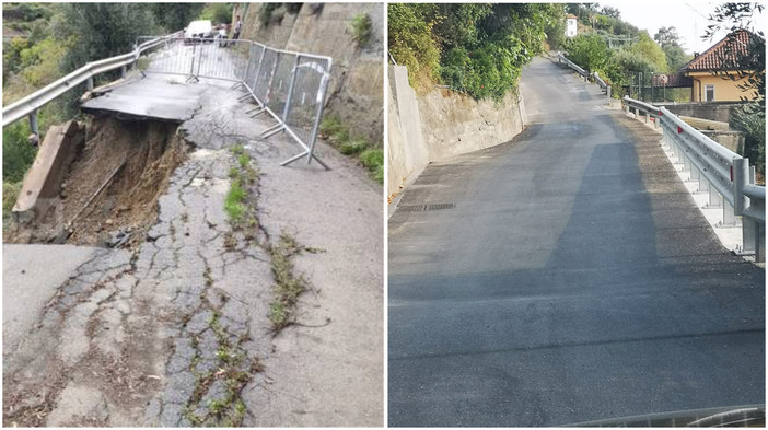 Sanremo: terminati i lavori su strada Valloni-Tasciaire, il grazie dei residenti