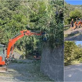 Camporosso, volontari puliscono tratto della strada degli Olandesi (Foto)