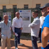 Ventimiglia, proseguono i lavori del centro anziani. Di Muro: &quot;Opera pubblica che porterà beneficio a città&quot; (Foto)