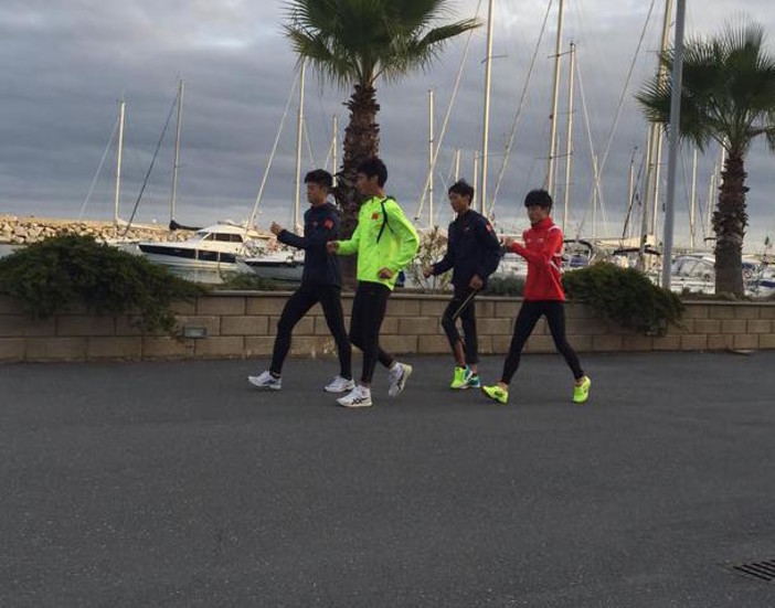 San Lorenzo al Mare: la nazionale di marcia cinese si allena nuovamente sulla nostra pista ciclabile