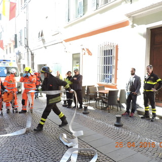 Ventimiglia: il risultato della simulazione di ieri per intervento su incendio in abitazione nella città alta