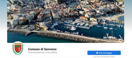 Il Comune di Sanremo apre una pagina Facebook istituzionale, nuovo canale di comunicazione diretta con la cittadinanza