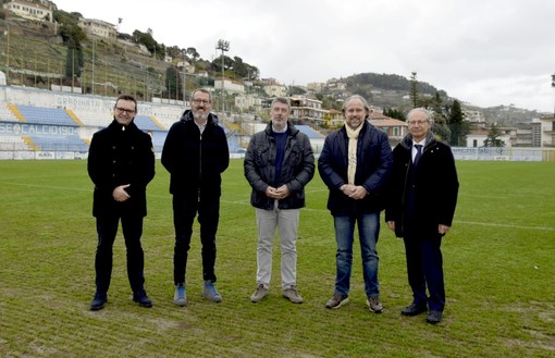 Gli imprenditori della rete d’impresa 'Sanremo ON' a sostegno della Sanremese Calcio