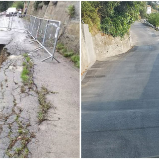 Sanremo: terminati i lavori su strada Valloni-Tasciaire, il grazie dei residenti